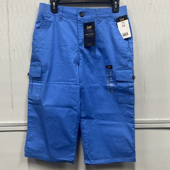 Women’s Lee Flex To Go Skimmer Pants New Blue Size 6 NWT - Picture 3 of 7
